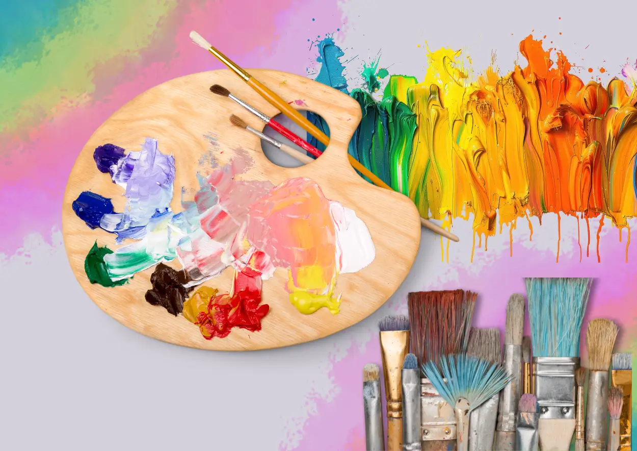 colourful artistic world art inspiration document