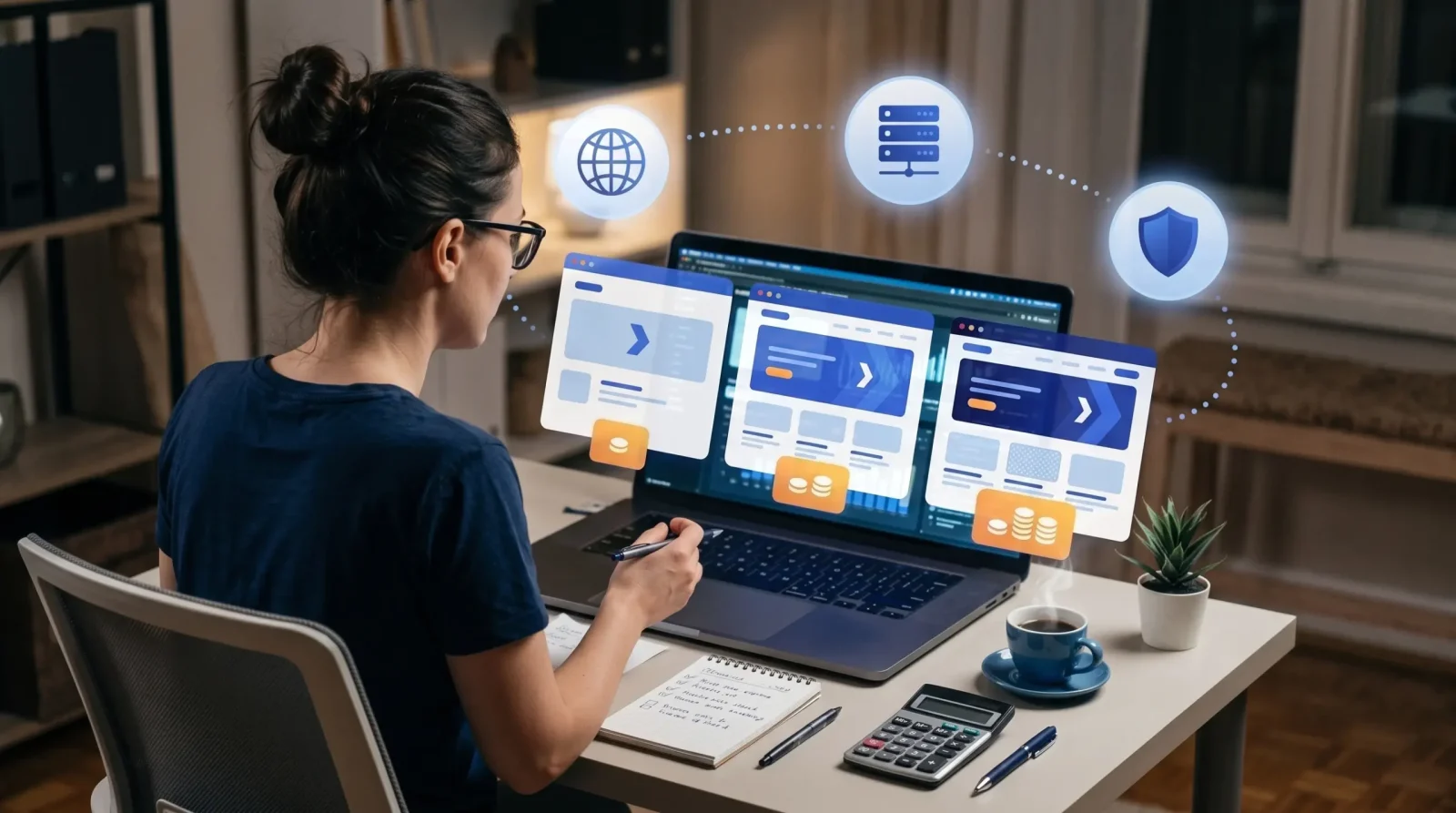 Small business website cost: comparing website plans, domain, hosting and security costs with a calculator